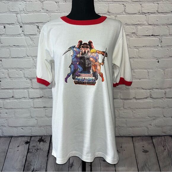 Vintage Single Stitch 1983 He-Man Masters Of The Universe Cartoon Graphic Tee - Picture 9 of 13